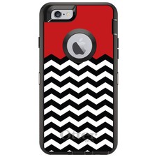 OtterBox Defender for iPhone / Samsung Galaxy - Black White Red Chevron