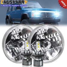For Nissan Patrol Y60 7 Inch Round Led Headlight High Low Beam Super Bright A For Nissan Patrol Y60 7 Inch Round Led Headlight High Low Beam Super Bright A