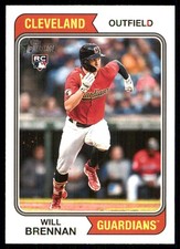 Will Brennan 2023 Topps Heritage #321 Guardians MLB READ FREE SHIP AutographDen