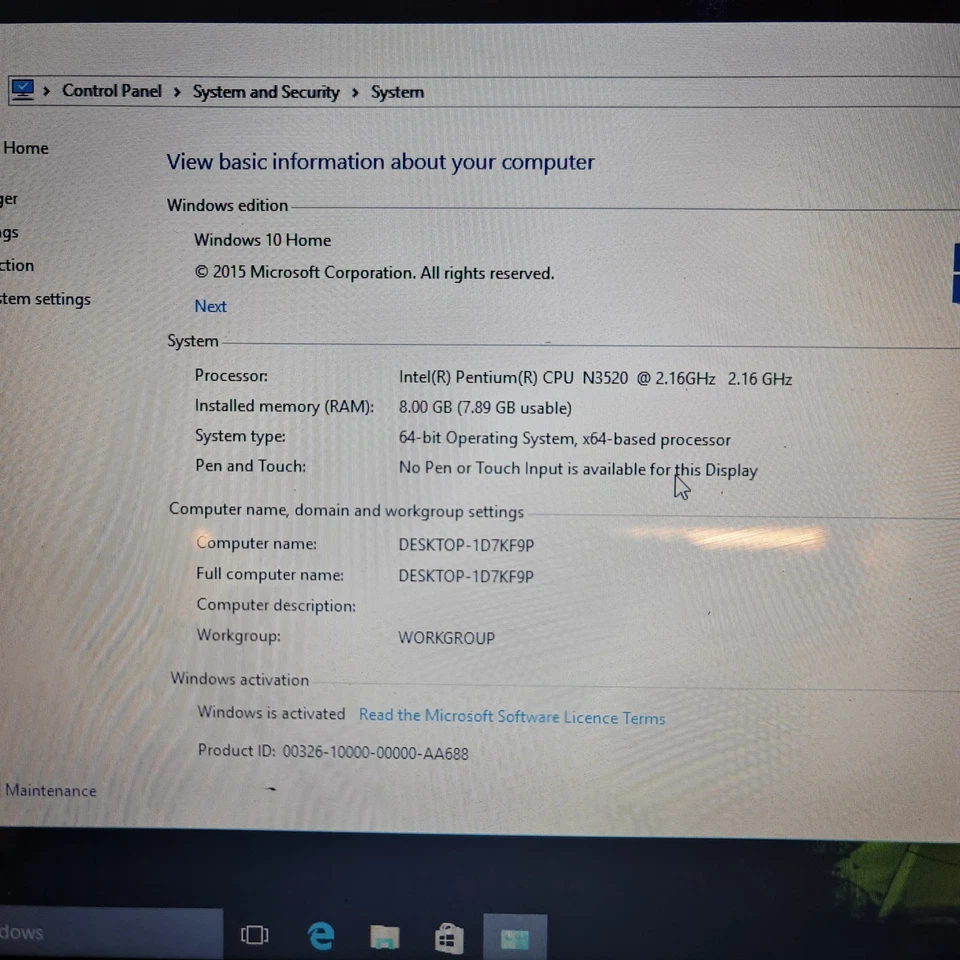 acer ASPIRE E1 V5WE3 8GB RAM 120 SSD , WINDOW 10 WITH CHARGER ( NEED NEW BATTERY - Image 2 of 4