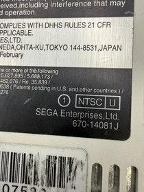 SEGA Dreamcast HKT-3020 With Controller And cables Model 1