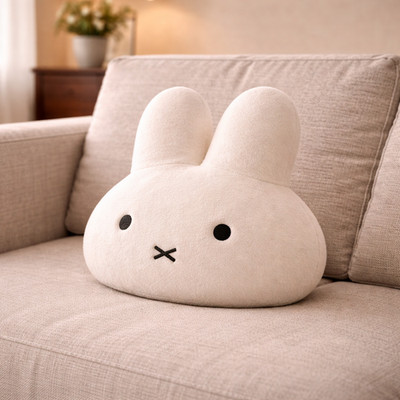 Miffy Plush Pillow | Soft Bunny Cushion for Sofa Decor
