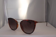 NEW Women's Fossil 086HA Gold/Tortoise Sunglasses 55-20-140