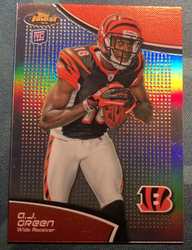A.J. Green [Refractor] #21 2011 Topps Finest card