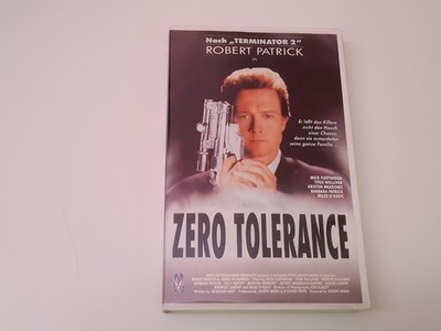 Zero Tolerance 1994 Uncut VHS German PAL Video Großbox Robert Patrick Jos. Merhi