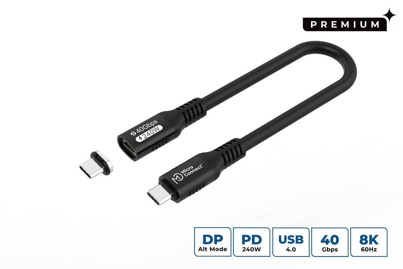 MicroConnect MC-LS-USB4CC0.15 USB-C to USB-C cable 0.15m