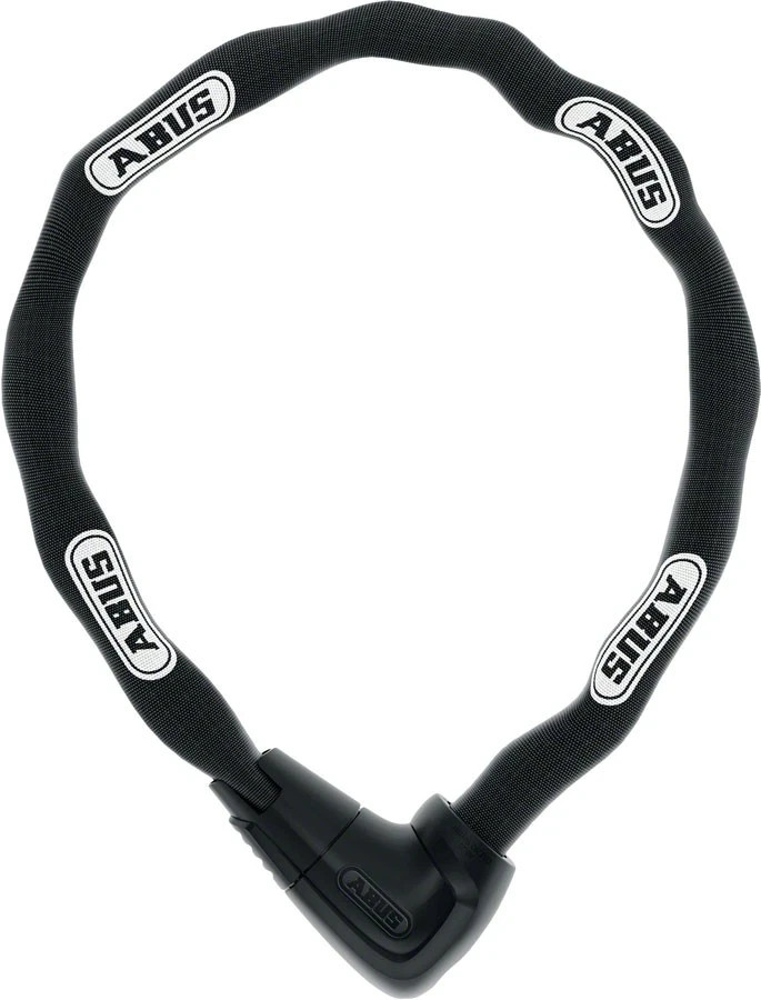 Abus  9808K 110mm/43" Steel-O-Chain Key Lock - Black - Bicycle Chain Lock