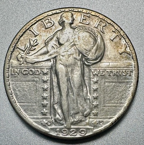 1929-D   STANDING LIBERTY QUARTER    XF DETAILS  #1423