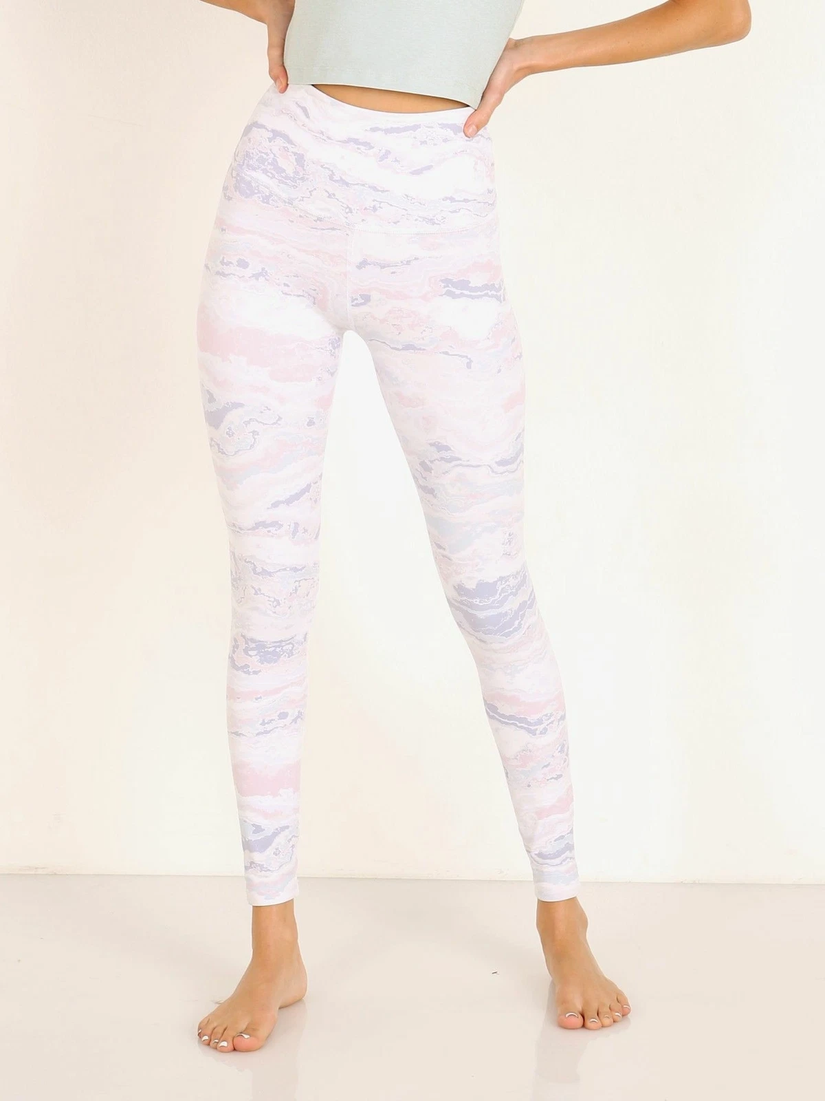 beyond-yoga olympus high waisted pastel waves leggings
