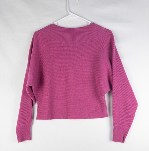 100% Cashemere Pullover Damen XS Rosa Pulli Strick Cropped Nordstrom Langarm - Bild 2 von 7
