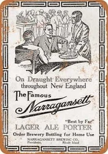 METAL SIGN - 1914 Narragansett Beer - Vintage Look Reproduction