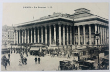 Vintage Paris France La Bourse Stock Exchange Postcard P69