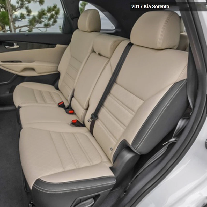 PARA 2014-2019 KIA SOUL MOTOPTES CUBIERTA DE CUERO DE COCHE PERSONALIZADA JUEGO COMPLETO DURADERO 5 ASIENTOS Foto 2 de 4