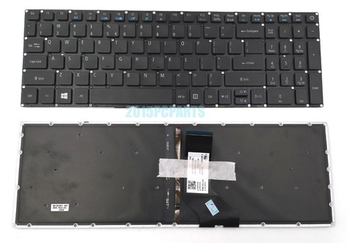 New Acer Aspire F5-571 F5-571G F5-571T F5-573G F5-573T Keyboard US Backlit - Picture 3 of 4