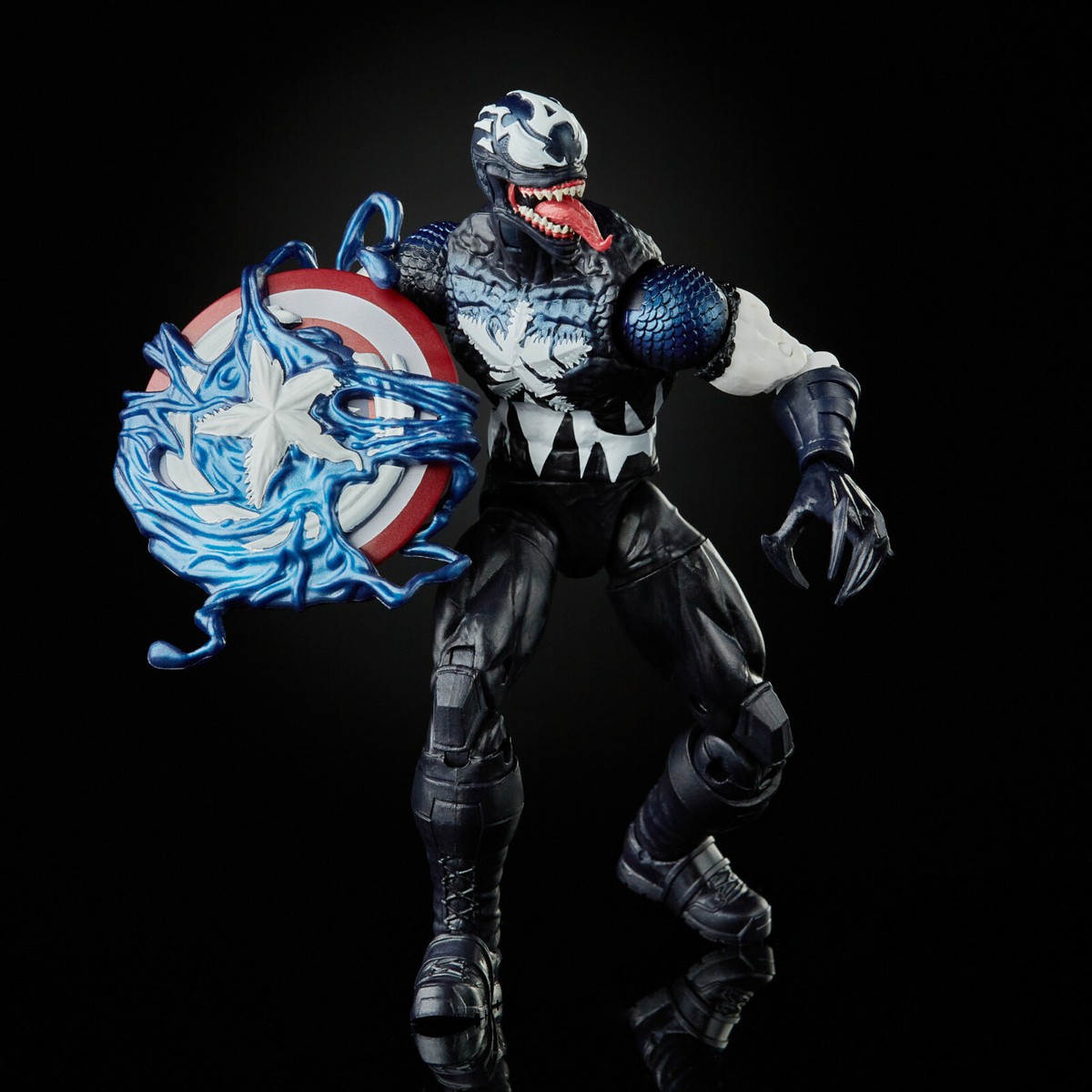 Marvel Legends Maximum Venom Venomized Captain America Action