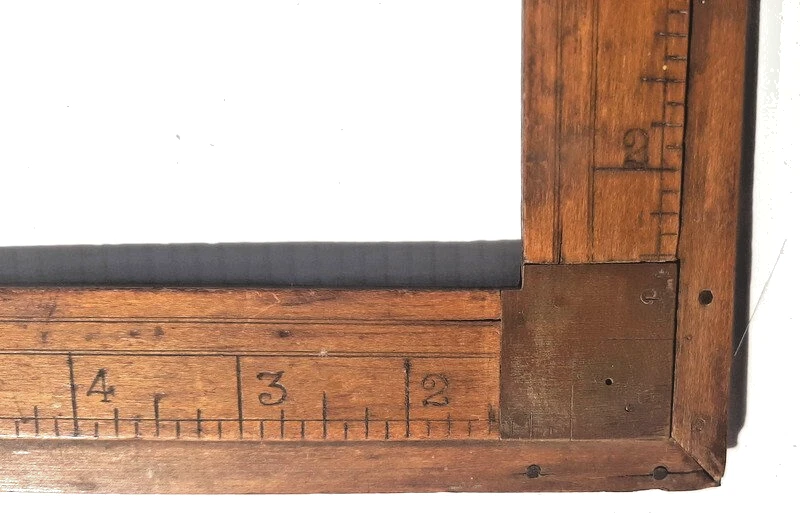 Antique 24" X 12" S.T. Taylor Dressmakers  Wooden Square Measuring Rule - Image 3 of 4