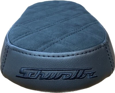 Sitzbank Für Simson Schwalbe Kunstleder Karo KR51/2 Schwarz/Alcantara Stickerei