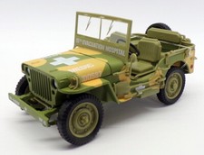 Auto World 1/18 Scale AWML005/12A - WWII Willys MB Jeep - US Army Medic