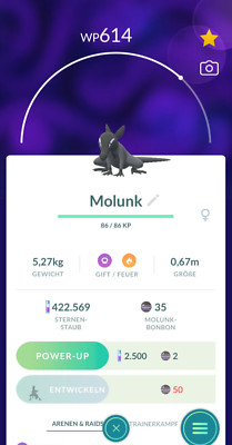 !!! Pokémon GO Exclusive FEMALE SALANDIT Trade RARE Weibliches Molunk Tausch !!!