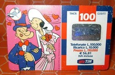 TIM £100,000 POPEYE SET.  2003 PHONE CARD EMBOSSED PIN 