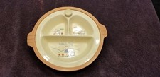 Vintage Ceramic Divided Baby Dish Little Bo Peep Sheep Food Warmer
