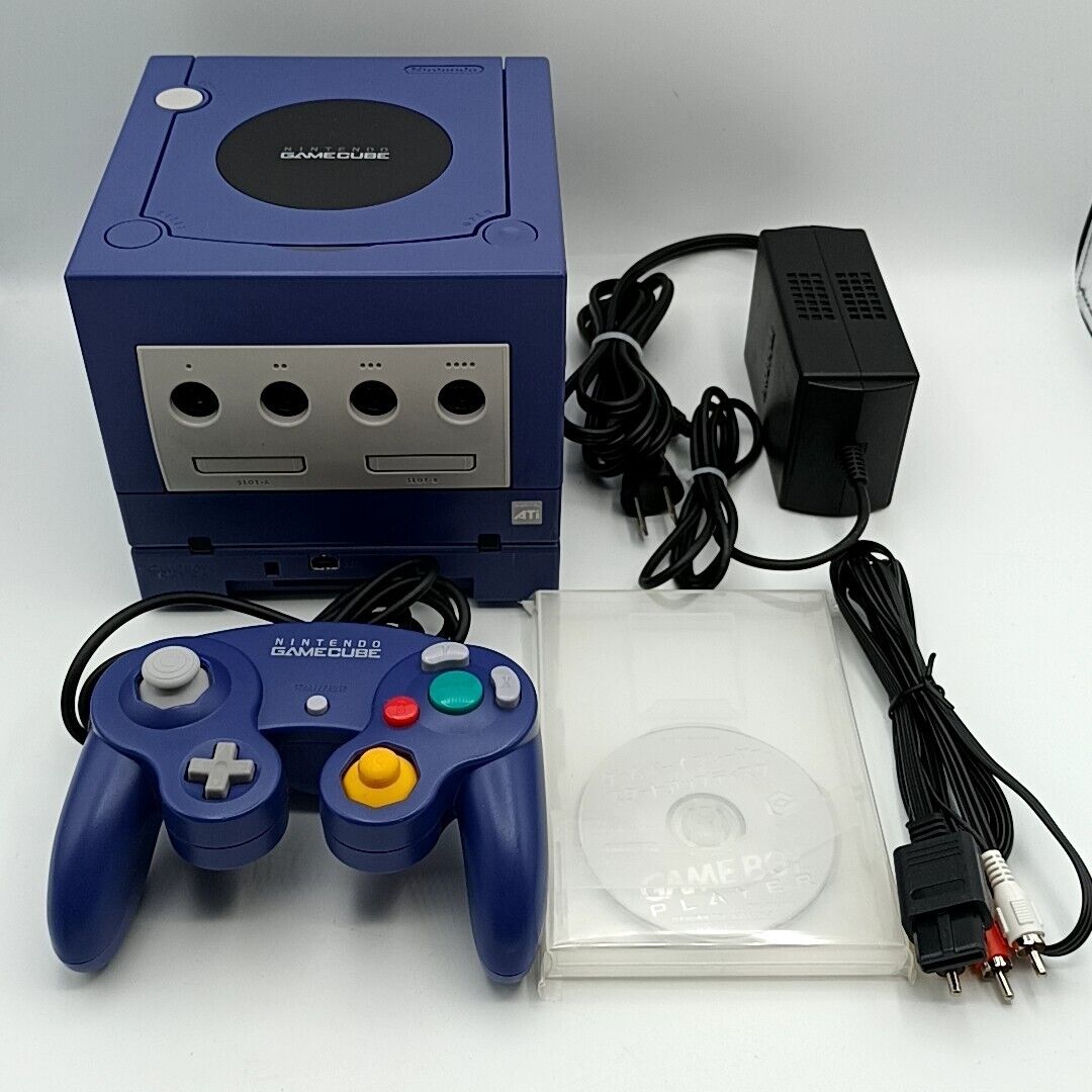 Nintendo GameCube Enjoy Plus Pack Violet controller & Gameboy