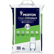 Morton Salt Rust Remover Water Softener Salt Pellets, 40lb