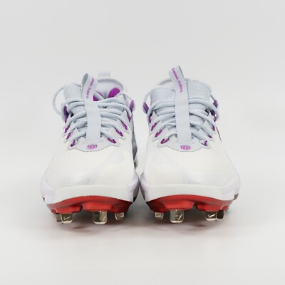 Nike Force Zoom Trout 9 Elite Mens Size 7 Baseball Cleats FV4575-106 White Multi Nike Force Zoom Trout 9 Elite Pro White / Multicolor  main image 4