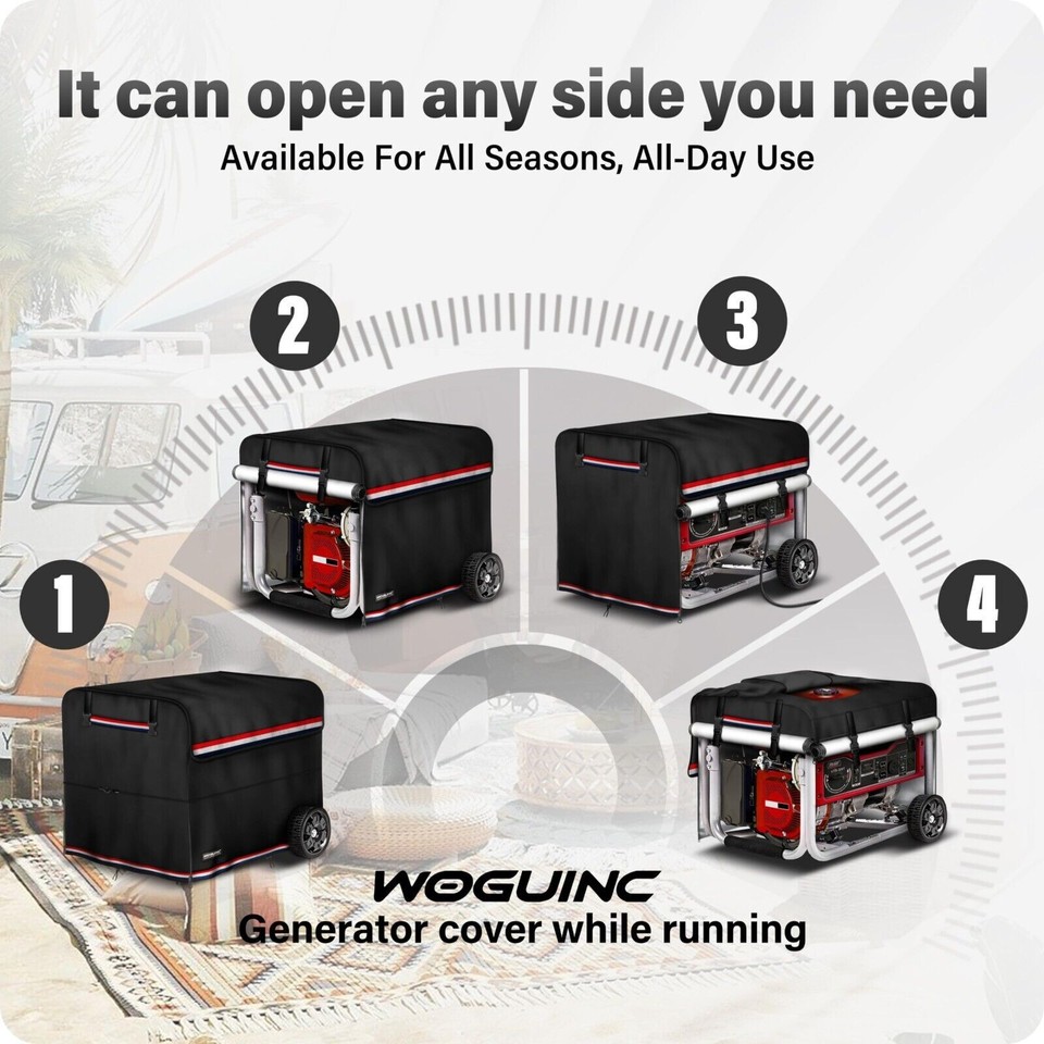 Portable Generator Covers While Running Heavy Duty Waterproof Generator