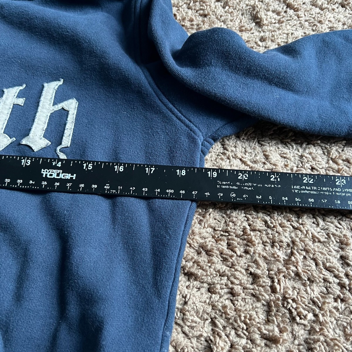 Vintage Y2K Faith Connexion Women's Studied Zip Hoodie Medium