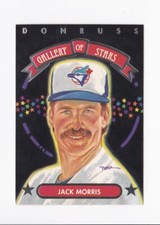 1992 Donruss Leaf Baseball Gallery of Stars Jack Morris Blue Jays #GS-3