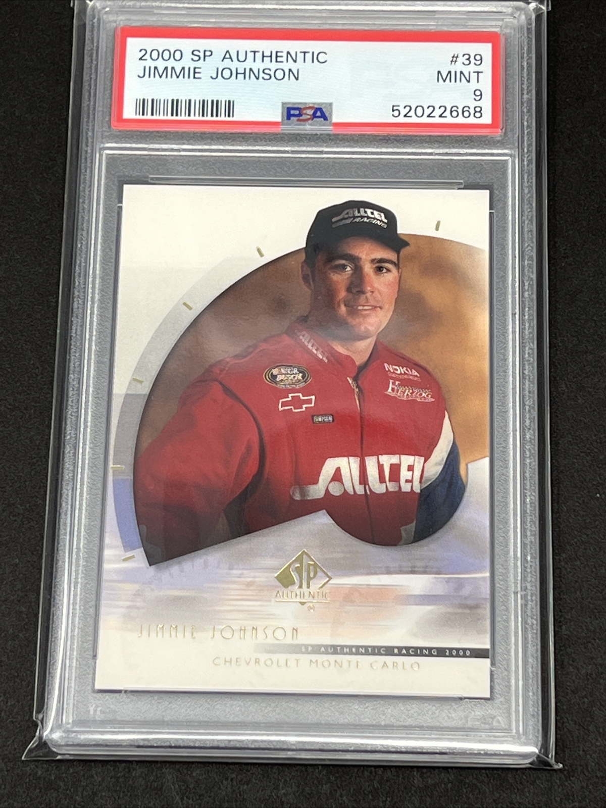 2000 SP Authentic #39 Jimmie Johnson RC NASCAR PSA 9 MINT