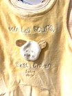 NWT Sucre D’Orge France Yellow Newborn Baby Mouse Top + Overalls Velour French — photo 7