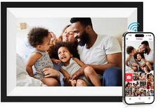 FRAMEO Digital Picture Frame Wi-Fi 10.1inch Smart Digital Photo Frame,Electro...