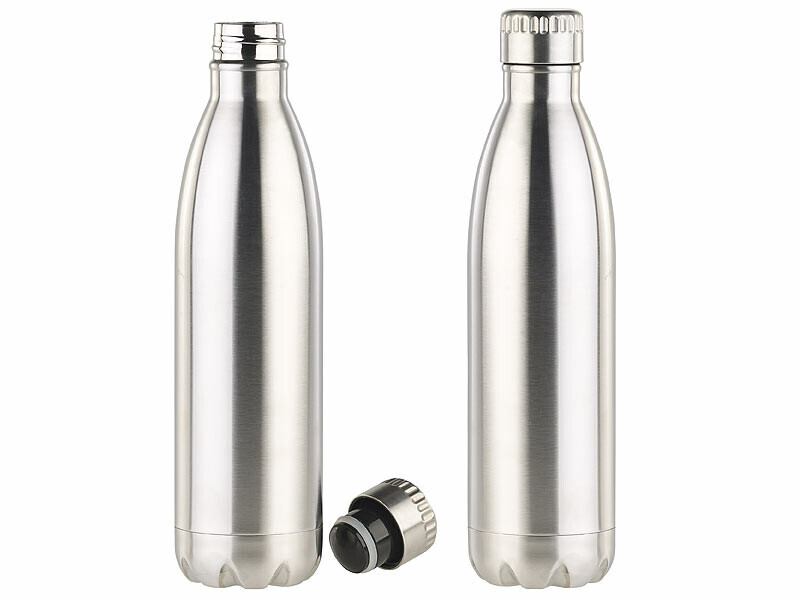 Bouteille isotherme inox double paroi 750ml gourde réutilisable Rosenstein x2