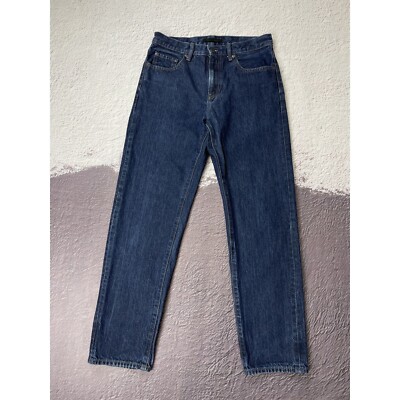 UNIQLO indigo blue straight denim jeans pants
