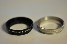 Tiffen 28.5mm push on adapter to accept a series V filter. With retaining ring.