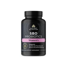 NEW Ancient Nutrition Women's SBO Probiotics 60 Capsules