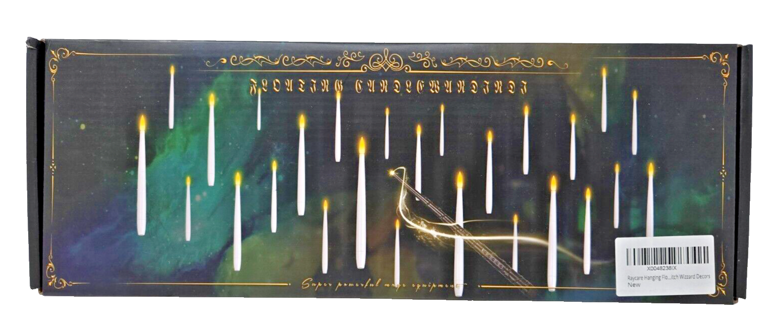 Harry Potter LED Floating Magic Candles Set of 50 with 3 Remote Wands New Old Stock  