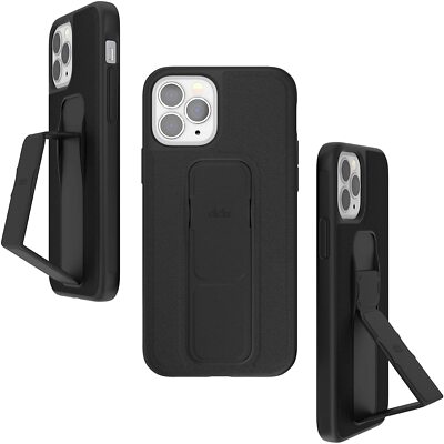 CLCKR iPhone 13 Pro Max 6,7'' Hülle mit Handygriff Erweiterbarer Ständer - Schwarz