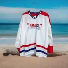 RARE VINTAGE CCM HOCKEY JERSEY CELEBRITY CLASSIC XL FROM FORMER NHL PLAYER
