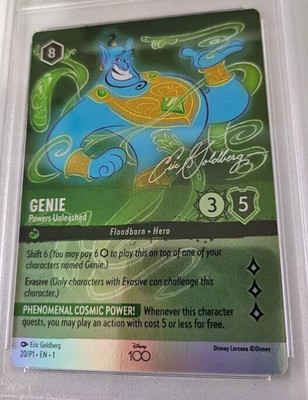 Disney Lorcana Genie Powers Unleashed D100 Collectors Enchanted, NM