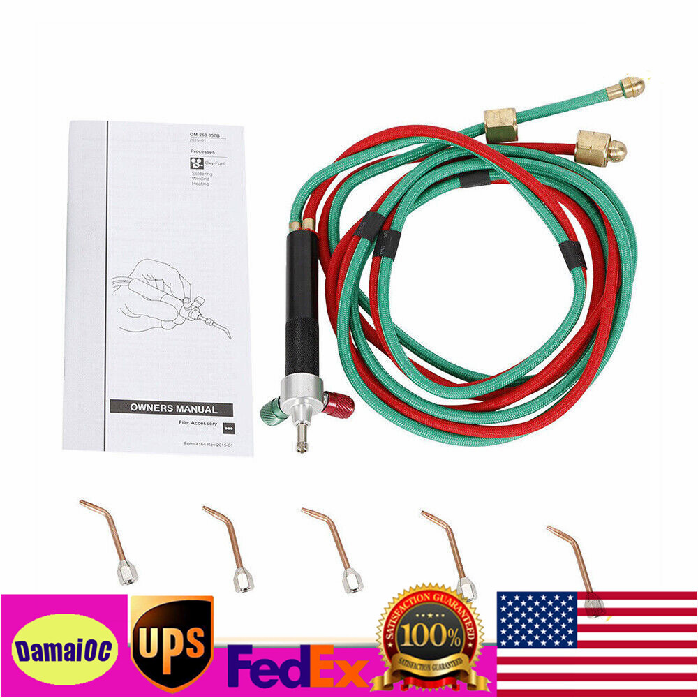 Mini Jewelers Micro Welding Torch with 5 Tips for Hot Jewelry Soldering