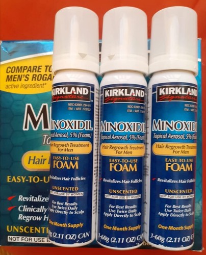 KIRKLAND FOAM FOAM LOTION ANTI FALL HAIR REGROWTH - 3 MONTH KIT - Picture 3 of 3