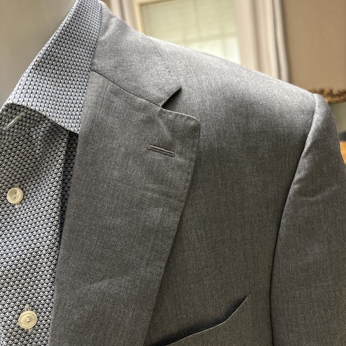 CANALI Herren Wolle Grau Blazer Sport Mantel Jacke Gr. US 48R (EUR 58R) - Bild 16 von 18