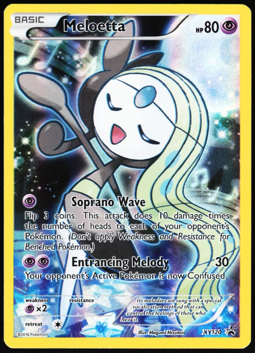  Meloetta - XY120 - Holo - XY Black Star Promos : Everything Else