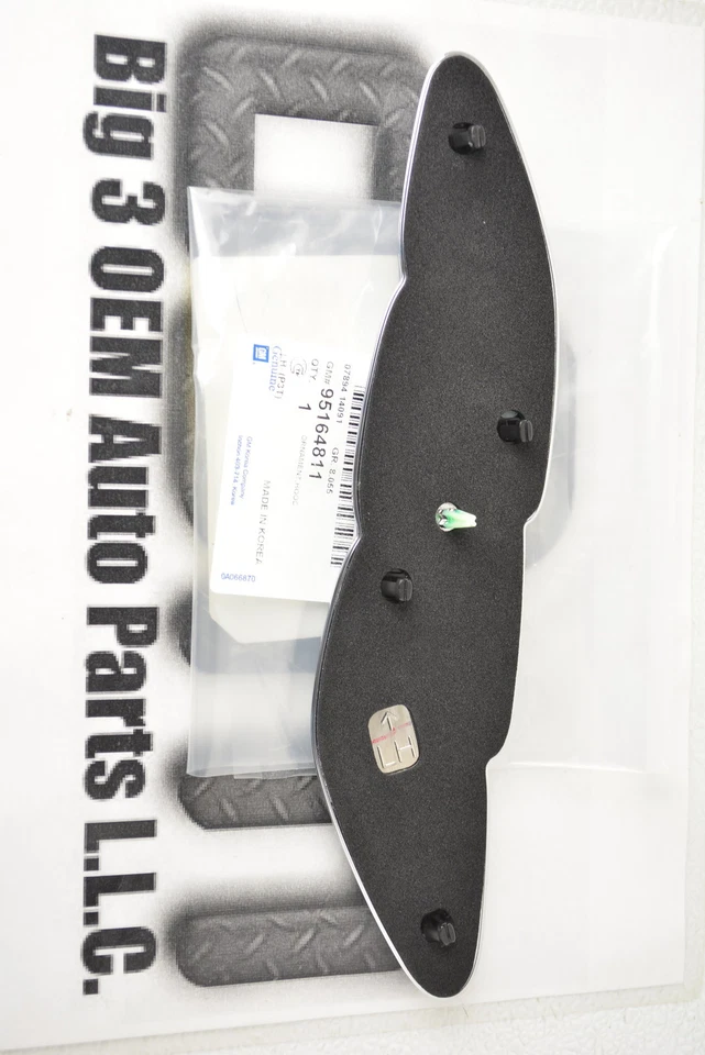 2013-2016 别克 Encore LH 司机侧镀铬罩装饰成型黑色全新 OE — 第 2/3 张图片