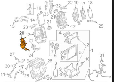 NEW AUDI A4 B8 ACTUATING LEVER ASSEMBLY LHD 8K1819333D OEM