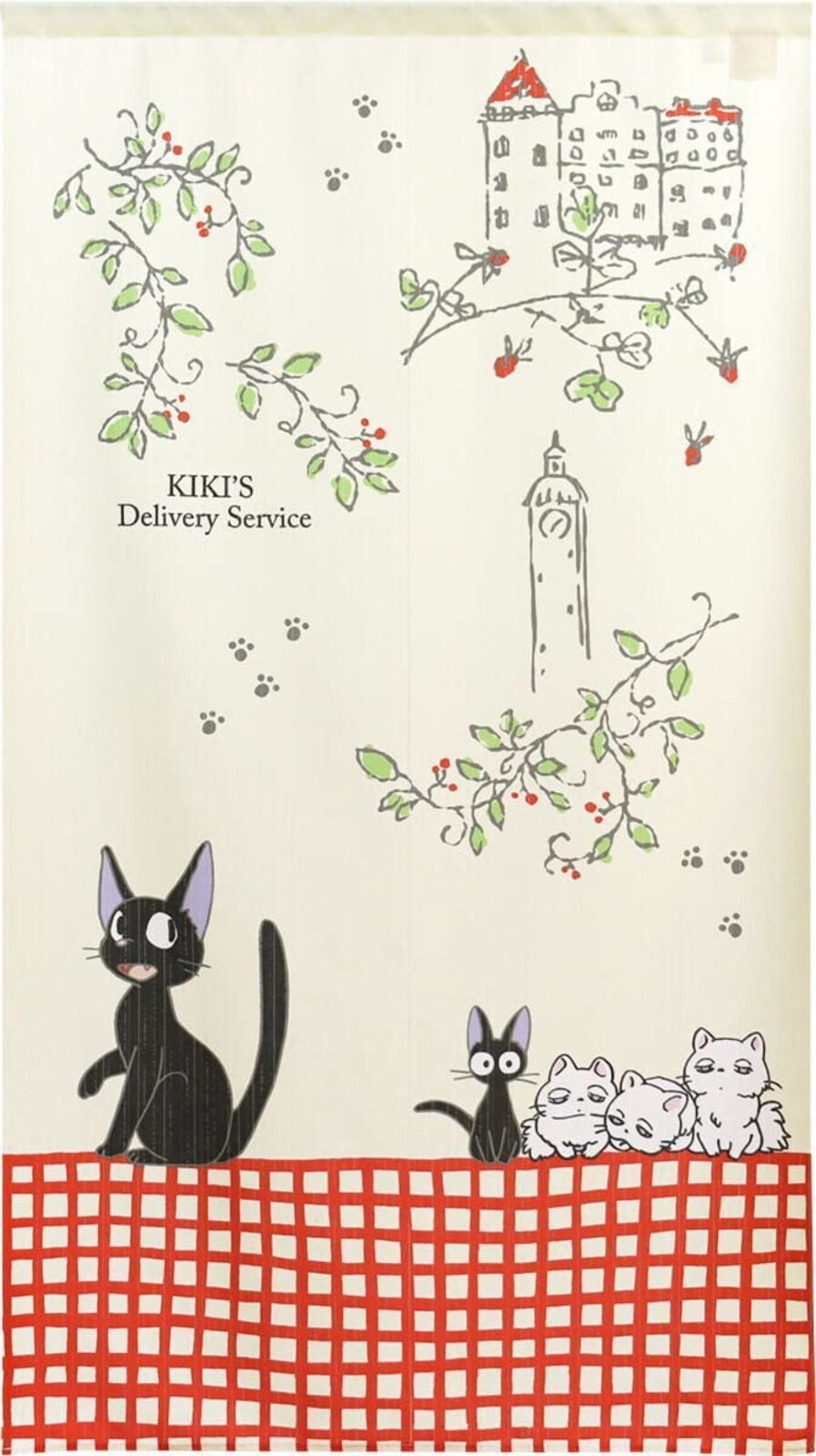 Kiki's Delivery Service Character Shop Curtain Jiji 85cm×150cm Studio