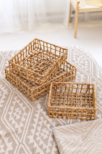Wohndecke gemustert geometrisch beige weiß Plaid Sofadecke Boho Tagesdecke - Bild 2 von 4